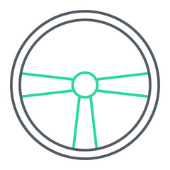 Fototapeta premium Steering Wheel Icon Design