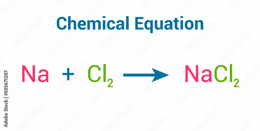 Canvas Prints chemical reaction of sodium chloride