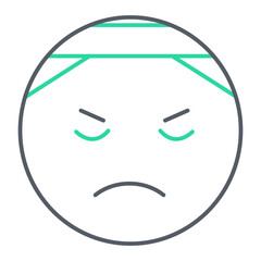 Injury Emoji Icon Design
