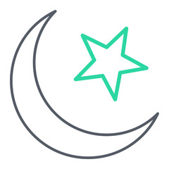 Crescent Moon Icon Design