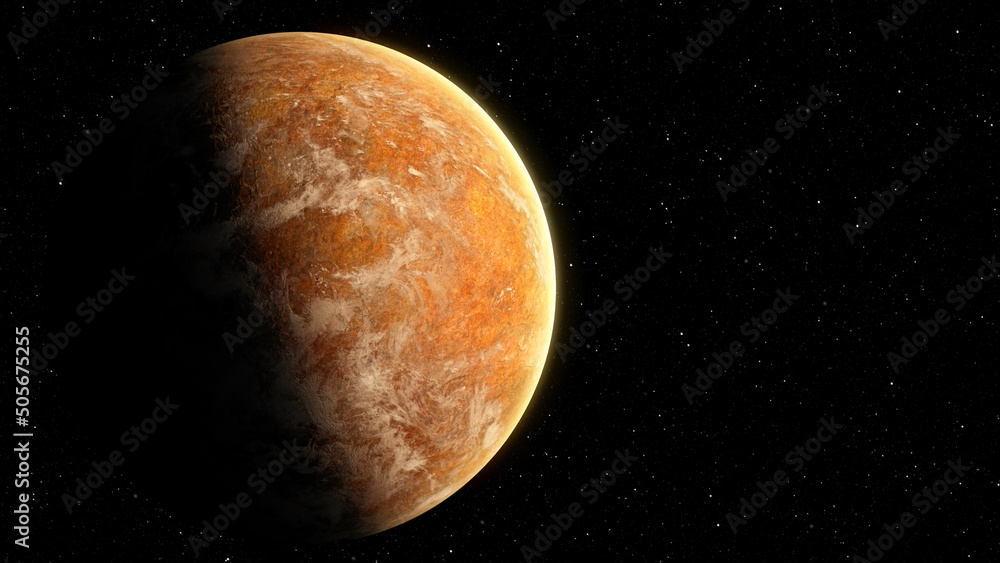 Fototapete space exploration alien planet futuristic concept of deep space exploration discovering a new alien 