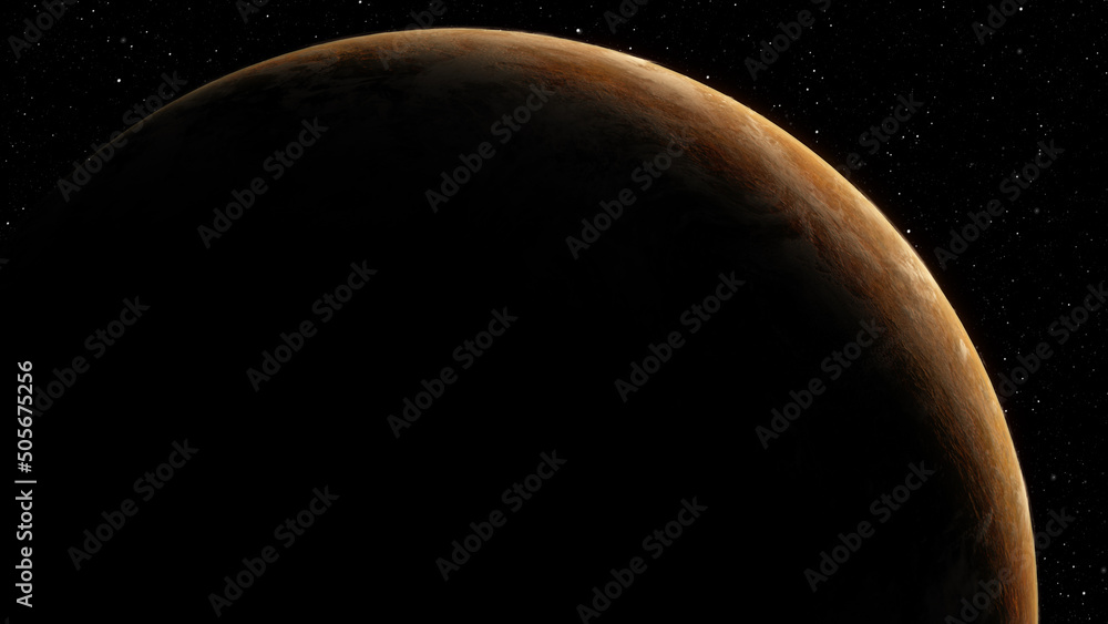 Aufkleber Space Exploration Alien Planet

Futuristic concept of deep space exploration discovering a new alien planet in another galaxy. Alien world concept
World map element furnished by NASA : https://visible