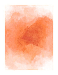 orange watercolor paper background, abstract wet impressionist paint pattern, graphic design