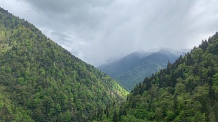 Fototapeta na wymiar mountains in the mountains