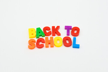 Lettrage magnet pour enfants - rentrée BACK TO SCHOOL