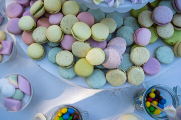 party candy over the table