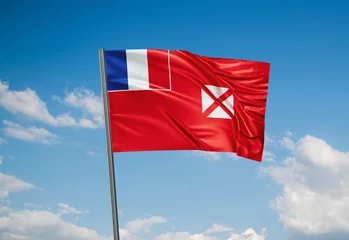 Fotobehang Wallis and Futuna national flag © iuneWind