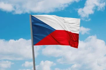 Zelfklevend Fotobehang Czech national flag © iuneWind