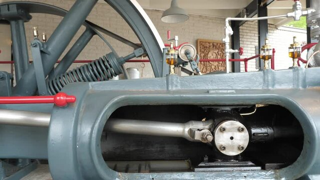 Steam Engine called 'De witte olifant' in a place called Beltrum in the Netherlands
