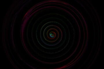 Sfondo nero con cerchi di vari colori