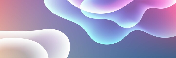 Pastel rainbow neon technology light abstract art banner background