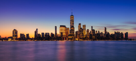 Obraz na płótnie Canvas Skyline of downtown New York, New York, USA