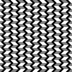 Herringbone motif. Zigzag weaving lines. Jagged stripes. Seamless surface pattern design with rhombuses blocks tessellation ornament. Mosaic parquet wallpaper. Digital paper, page fills, print. Vector