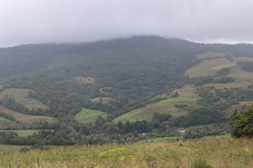 landscape of the mountains