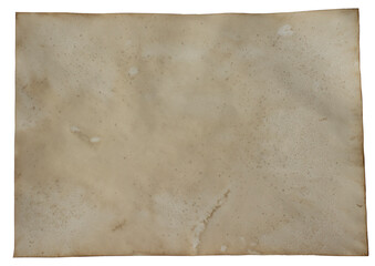 Texture of old paper on isolated white background