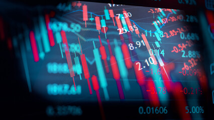 Financial accounting of profit summary graphs analysis. The business plan at the meeting and analyze financial numbers to view the performance of the company in stock market exchange.