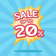 Up to 20% off sale, product discount banners, online shopping promotion banners.
