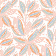 Fototapeta na wymiar Seamless pattern with flowers