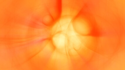 Abstract orange energy background with summer sun rays and lens flare. 3D illustration sun flare gradient backdrop template for web banner and backplate for merchandise copy space and product showcase