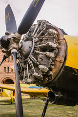 Engine of airplane silnik samolotu