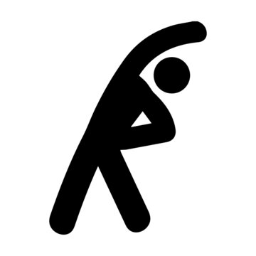 Exercise, fitness, gym, physical activity, stretching exercise icon
