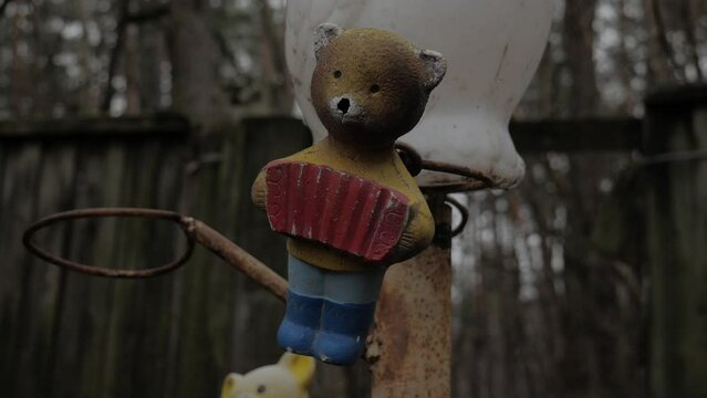 
children's toy in the Chernobyl zone