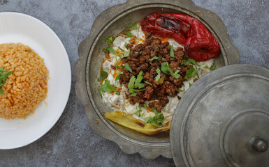 Alinazik kebab, or simply alinazik, is a home-style Turkish dish which is a specialty of the...