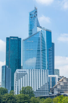 Tour First tower in La Defense business district in Paris, France