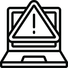 Laptop Warning Icon