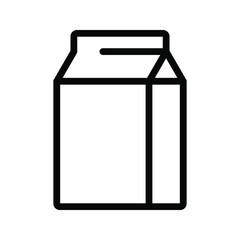 Milk icon. milk box sign. vector illustration