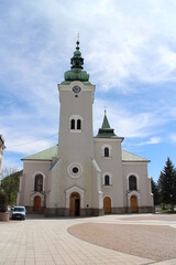 Fototapeta na wymiar Catholic St. Andrew´s Church in Ruzomberok, central Slovakia
