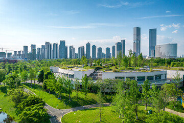 city skyline of Chengdu,Sichuan,China 