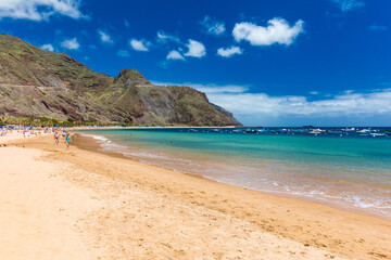 Obraz premium Playa de Las Teresitas beach, Tenerife, Spain, Canary Islands