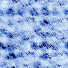  Indigo blue mottled grunge wash linnen print pattern. Vintage nantucket distress fabric textiled effect background in nautical maritime style. Masculine tie dyed worn home deco fashion batik design