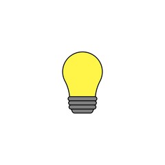 Light bulb icon. Vector illustration