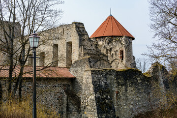 Ruins of medieval castle in Cesis, Latvia. It was a residence of the Livonian Brothers of the Sword, but with its next owner – Teutonic Order – it gained fame as the most powerful fortress in Livonia.