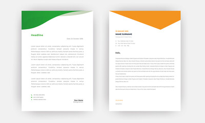 Creative letterhead template design