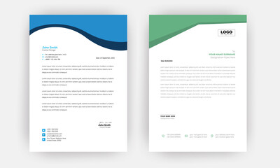 Creative letterhead template design