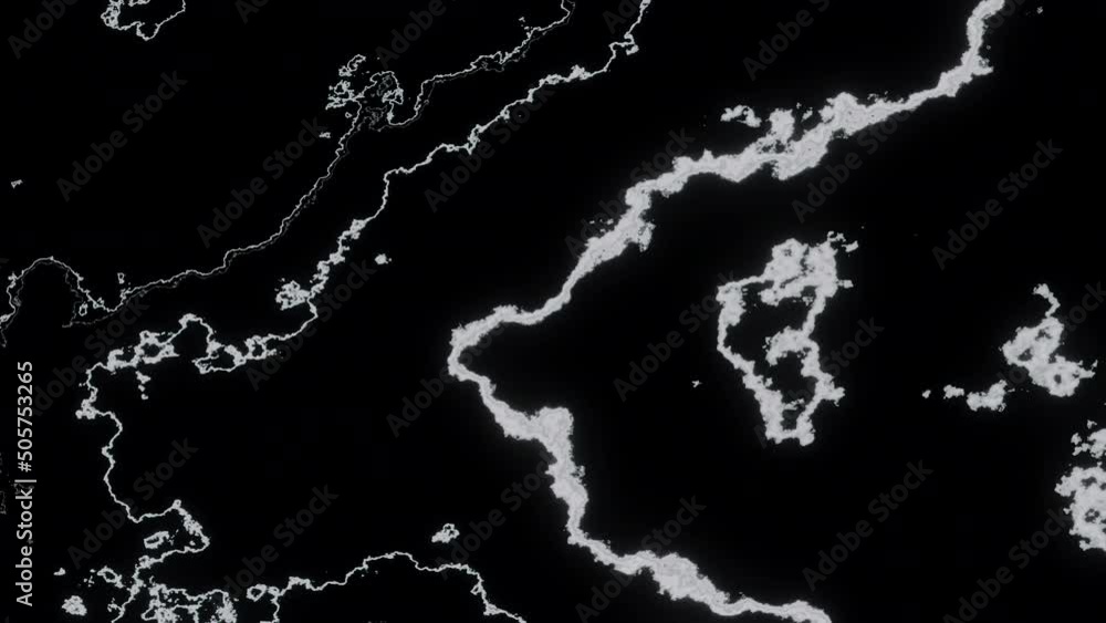 Poster abstract background with high tech energy randomly moving white waveform on a black background. desi
