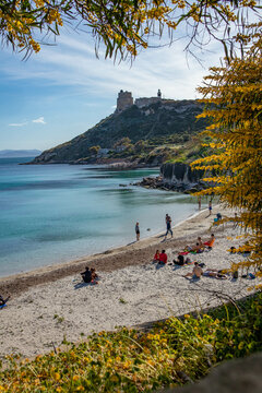 Spiaggia di Calamosca, citt&agrave; di Cagliari, Sardegna