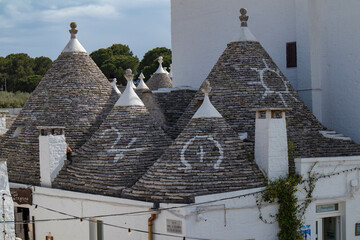 Scorci di Alberobello, patrimonio dell'Unesco, città metropolitana di Bari, Puglia