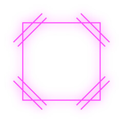 neon light border frame
