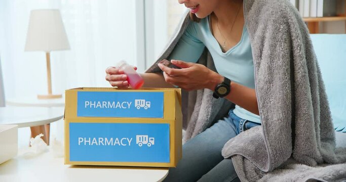 women unpacked medicine delivery