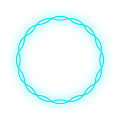 neon light round frame
