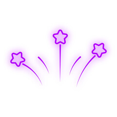 colorful glowing star element
