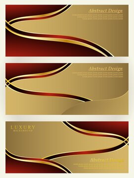 Set template luxury background vector image
