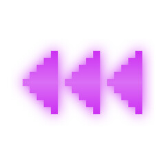 Fototapeta premium neon pixel arrow 