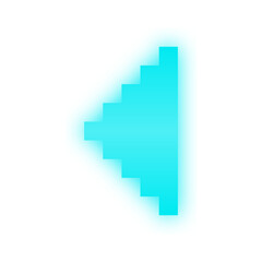 Fototapeta premium neon pixel arrow 