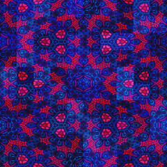blue red pink purple kaleidoscopic seamless tile
