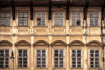 Fototapeta na wymiar Old window in an old building